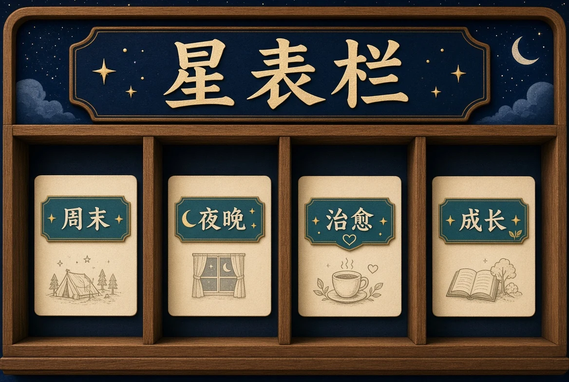 星表栏分类阅读